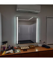 Зеркало с подсветкой для ванной комнаты Мессина Слим