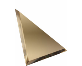 Треугольная зеркальная плитка бронза 120x120 мм